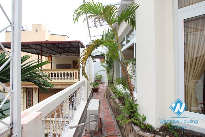 Brand new apartment with large balcony for rent in Tay Ho Street, Tay Ho, Ha Noi